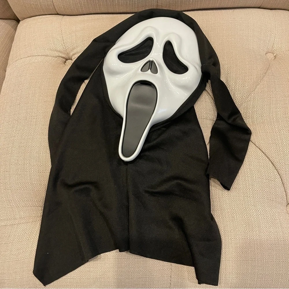 Scary Ghost Face Costume - Black and White